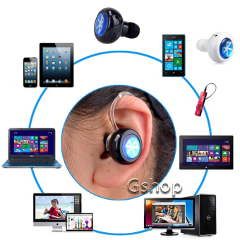 Gshop Mini Wireless Bluetooth 4.1 Earphone Stereo Headphones Headset With Microphone Universal With Earhook