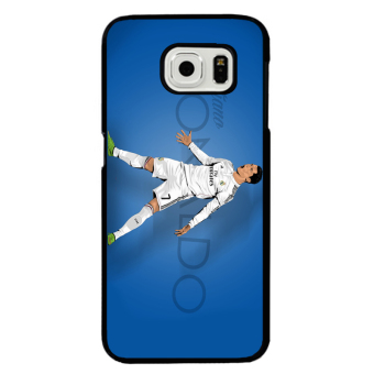 Y&M CR7 Football Player Phone Case for Samsung Galaxy S6 (Black) - intl