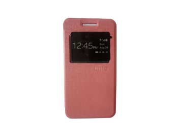 Ume Flipshell Andromax C3S View Flip Cover - Pink