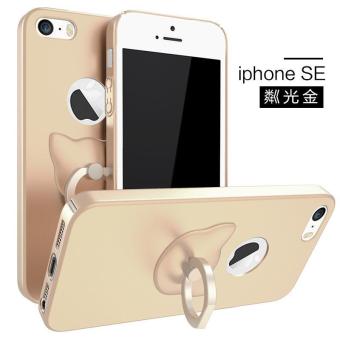 I Tech 360 Degree Full Body Protection Cover Show Logo Case With Tempered Glass For iPhone 5/5S/5SE free Ring Kickstand Cover High Quality Slim Phone Cases - intl