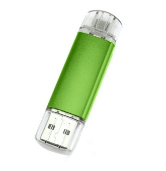 Usb Flash Drive 32GB Pendrive Smart Phone Pen Dive 32GB OTG Usb Stick External Storage Tablet PC Usb 2.0(green)