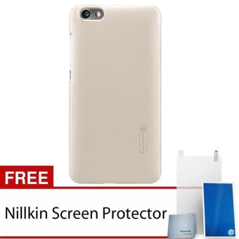 Nillkin For Huawei Honor 4X Super Frosted Shield Hard Case Original - Emas + Gratis Anti Gores Clear