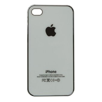 Hardcase Iphone 4G Metalic Glossy - Putih
