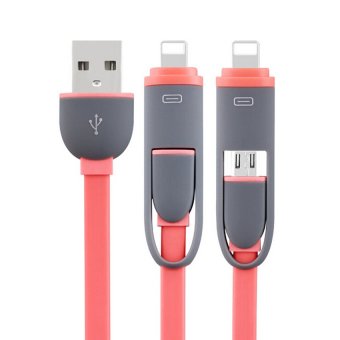Fantasy 1m cable 2 in 1 Micro & Lightning for Android/iPhone 6/6s/5/5s (Orange)