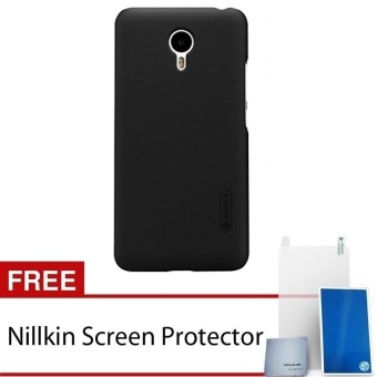 Nillkin Meizu M3 Note Super Frosted Shield Hard Case - Original - Hitam + Gratis Nillkin Screen Protector