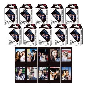 Fujifilm Instax Mini Black Instant 100 Film for Fuji 7s 8 25 50s 70 90 / Polaroid 300 Instant Camera / Share SP-1, SP-2 Printer - intl