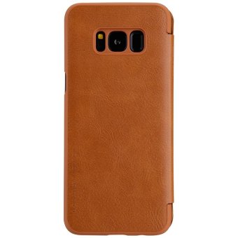 sFor Samsung Galaxy S8 Plus Case Nillkin QIN Series leather Cases 360 degree protection case flip cover for samsung s8 plus (Brown) - intl