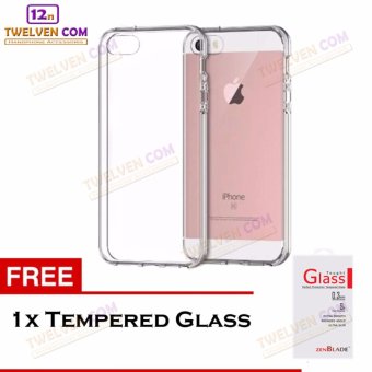 Zenblade Anti Shock Anti Crack Softcase Casing for iPhone 6 Plus / 6s Plus + Free Tempered Glass