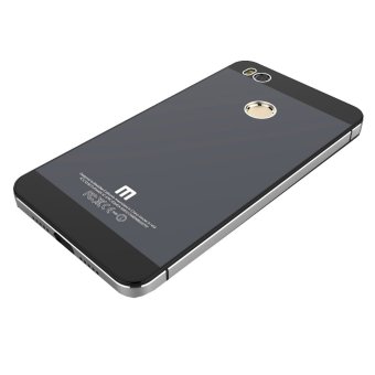 Hardcase Aluminium Tempered Glass Hard Case for Xiaomi Mi4s - Gray Silver