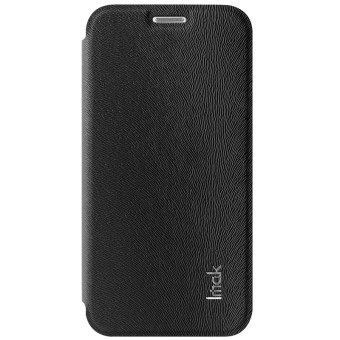 Imak Flip Leather Cover Case Series for Samsung Galaxy S6 - Hitam