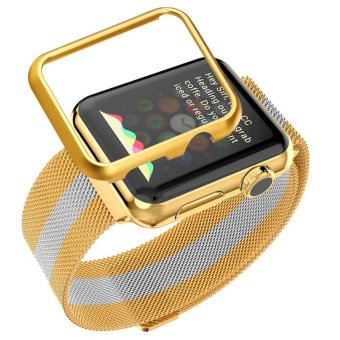 Bandmax Band for Apple Watch High Quality 42MM Two Tone 18K Real Gold Plated Stainless Steel Accessories