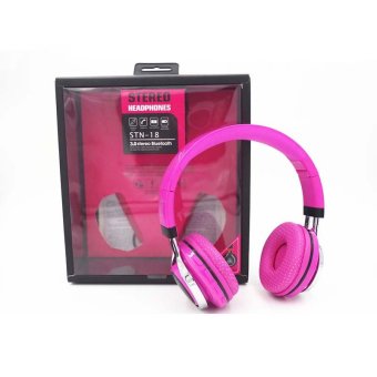 STN-18 Wireless Bluetooth Headphone Stereo LED Light (Pink)