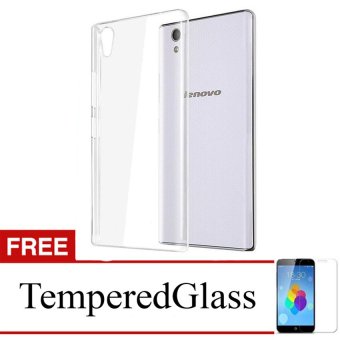 Case for Lenovo Vibe P1 Turbo - Clear + Gratis Tempered Glass - Ultra Thin Soft Case