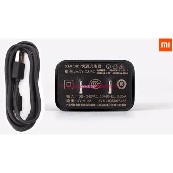 Charger Xiaomi MDY-03-EC 2A Travel Adapter + Kabel Data Micro Usb Original 100% Non Packing