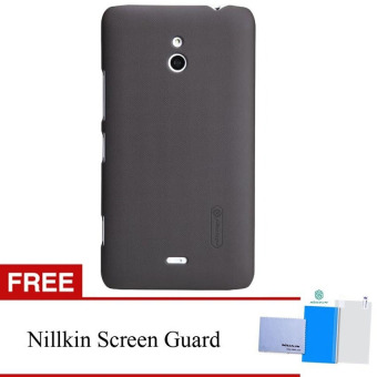 Nillkin For Nokia Lumia 1320 Super Frosted Shield Hard Case Original - Hitam + Gratis Anti Gores Clear