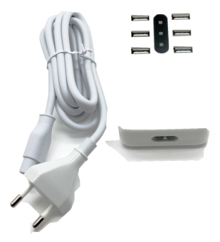 Tokuniku Charger USB 6 Port 8.4A + USB Cable