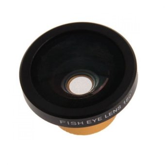 Fish Eye Wide Angle Golden Lens 180 Degree for iPhone 4 & 4S - Emas