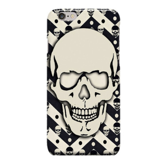 Indocustomcase Skull Chevron Cover Hard Case for Apple iPhone 6 Plus