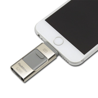 64GB 64GB 64GB Real Capacity i-Flash Driver HD U-disk Lightning for iPhone/iPad/iPod/PC/MAC(silver grey)