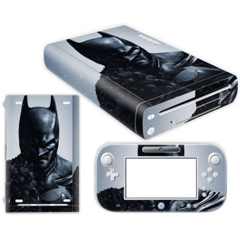 Bluesky Batman Arkam Origins Nintendo Wii U Skin NEW CARBON FIBER system skins faceplate decal mod (Intl)