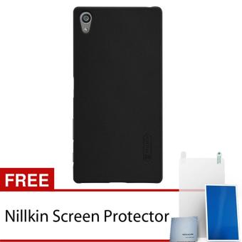 Nillkin Sony Xperia Z5 Premium Super Frosted Shield Hard Case - Original - Hitam + Gratis Nillkin Screen Protector