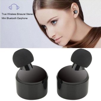 Mini True Wireless Bluetooth Twins Stereo In-Ear Headset Earphone Earbuds - intl