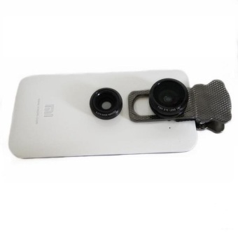 Lesung Universal Fisheye Clamp Camera Lens Clip - LX-U302 - Hitam