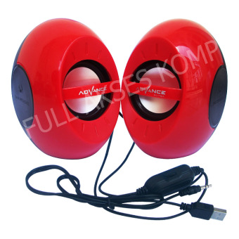 Advance Duo-070 Multimedia Speaker Mini Channel USB 2.0 - Merah