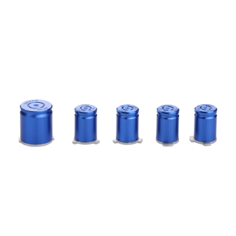 Metal Xbox 360 Controller 9mm ABXY Guide Bullet Design Buttons Kit Blue - Intl