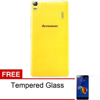 Back Case Lenovo A7000 Aircase Ultrathin - Clear + Gratis Tempered Glass