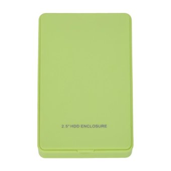 2.5 Inch IDE USB2.0 Mobile Parallel Hard Disk Box No Screw (Green) - intl
