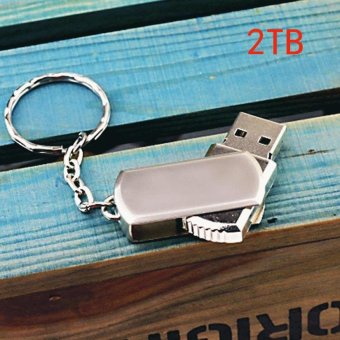 LCFU764 2TB USB 2.0 Metal Swivel Flash Memory Stick Pen Drive Storage U Disk - intl