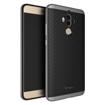 Business Strong Silicon Phone Case Phone Cover for Mate9 and Tempered Glass Film for Huawei Mate 9 5.9\" Grey - intl