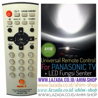 Universal Remote Control For PANASONIC TV Tanpa Program + LED Fungsi Senter