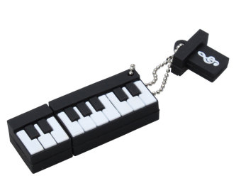 JIANGYUYAN Creative 16GB Piano Shape USB Memory Stick Flash Drive (Black/ White)