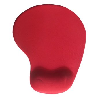 Mousepad Gel Wrist Mouse Pad - Merah