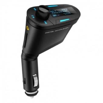 Car Kit MP3 Player FM Transmitter Modulator with USB and SD Card Slot (Black)
