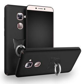 New 360 Protection Housing For Letv LeEco Le 2 Le Pro 2 Case Ultra-thin Hard Matte PC Back Cover with Phone Stand Holder(Black) (...)-intl