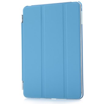 TimeZone PU leather + PC Smart Cover for iPad Mini 1/2/3 (Blue)