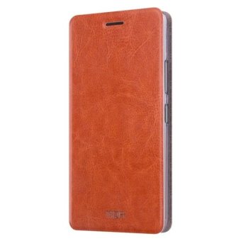 MOFI For Samsung Galaxy A5 (2016) / A510 Crazy Horse Texture Horizontal Flip Leather Case With Holder (Brown) - intl