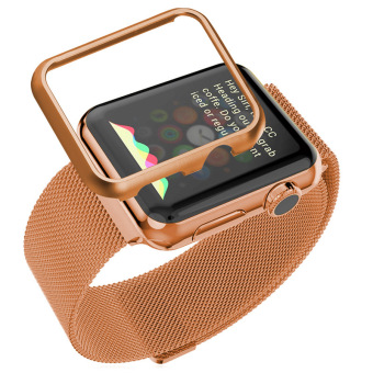 Bandmax Band for Apple Watch 38MM High Quality Rose Gold Plated Women/Men Apple Watch Accessories