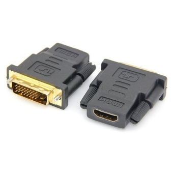 Moonar DVI 24 x 1 untuk laki-laki DVI HDMI konverter adaptor perempuan
