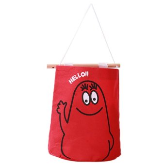 LALANG Clothes Hanging Bags Oxford Organizer Storage Bag Red