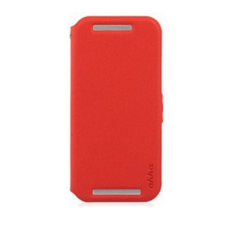 Ahha Reily Flip Case for HTC One M8 - Merah