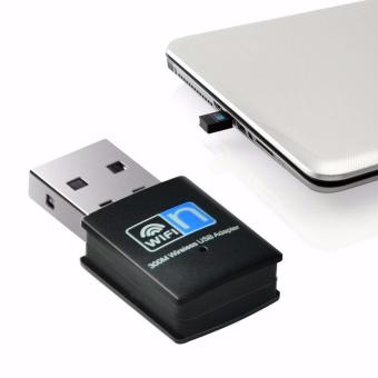 300Mbps Mini USB Wifi Adapter Wifi Dongle Wireless USB Adapter(Black) - intl