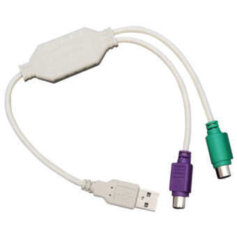 Jetting Buy USB untuk PS2 adaptor kabel konverter untuk penggunaan Keyboard Mouse