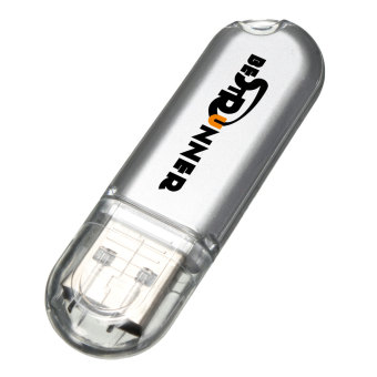 Bestrunner 16GB USB 2.0 Flash Pen Drives Memory Stick Transparent Storage U Disk (White)