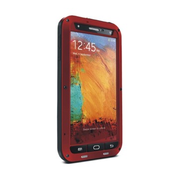 joyliveCY Protective Dirtproof Metal Aluminum Waterproof Case for Samsung Galaxy Note3 N9000 (Red)