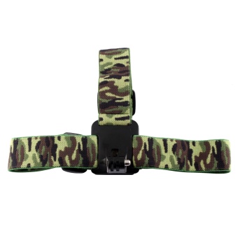TaisionMY Camera Head Strap Army Green Color Fillet With Mount Nomadic Gear For Gopro Outdoor Activity - intl