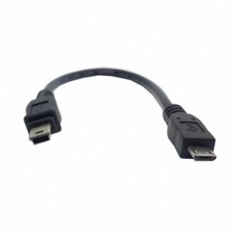 CY Chenyang NEW Mini USB male 5pin to Micro USB Male 5pin data charger cable 10cm